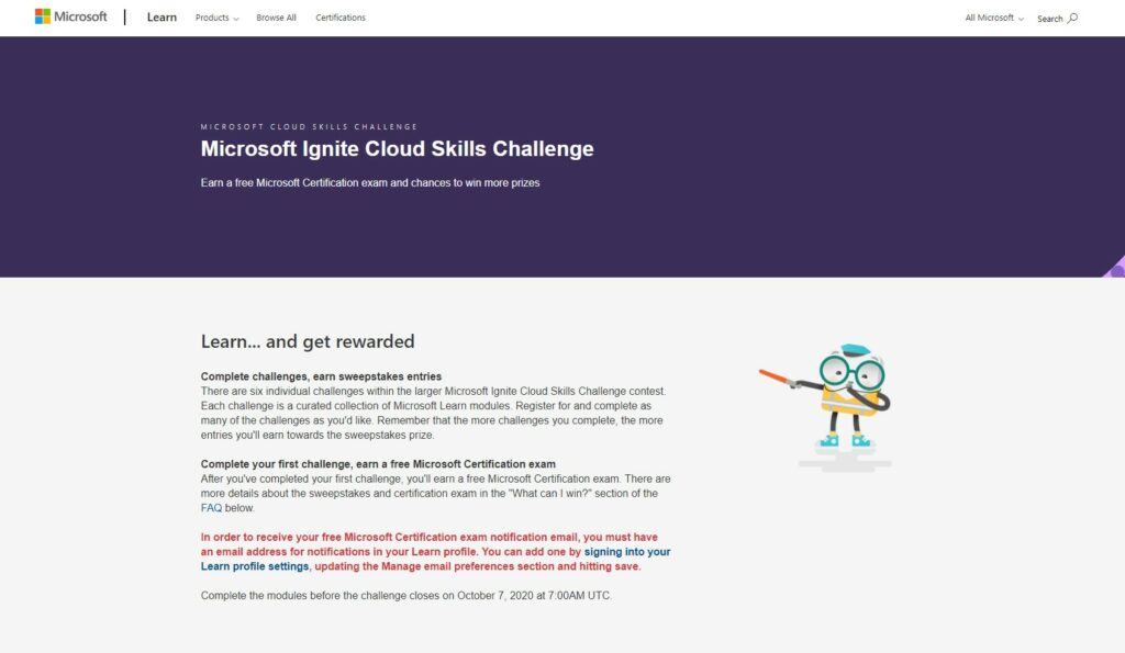 Microsoft Ignite Cloud Skills Challenge